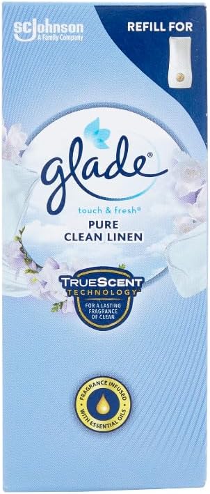 Glade Clean Linen Touch n Fresh Refill Air Freshener, 10 ml (Pack of 4)