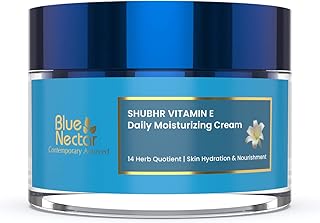 Blue Nectar Moisturizer Face Cream for Women with Plant Based VItamin E Cream | Wrinkle Cream for Face with Almond Oil, Natural Dry Skin Face Moisturizer (14 Herbs, 1.7 Oz)