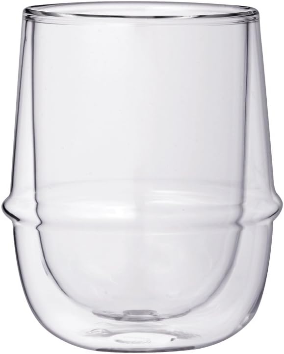 Kinto Kronos Glass Double-Walled Coffee Cup