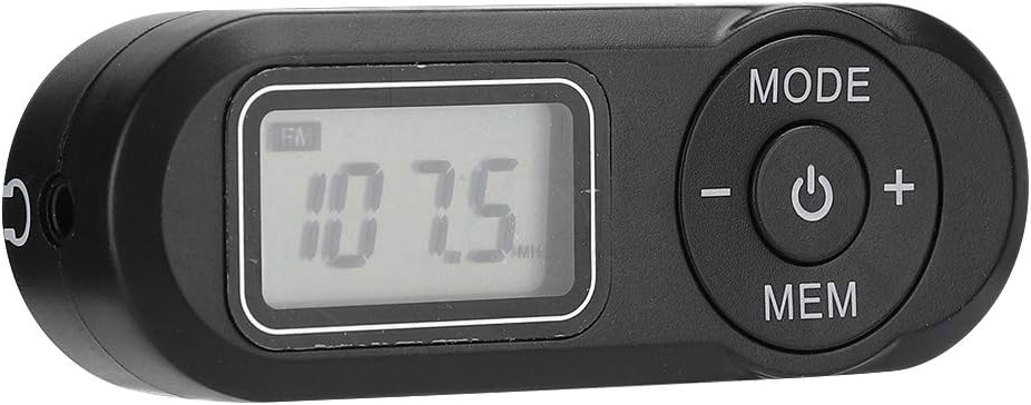 Portable FM Radio Receiver, DSP Mini 1.1inch LCD Digital Display FM Walkman Radio Music Player with Earphone Spport for Saving 20 Stations