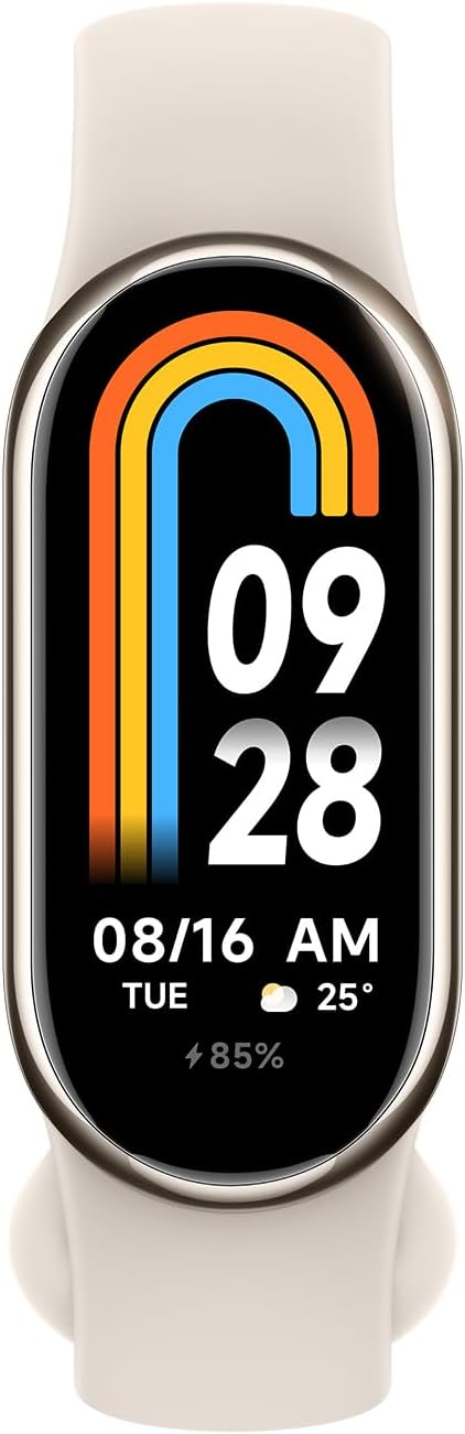 Xiaomi Smart Band 8 Graphite Black, metallic midframe, fresh and fun watch faces, up to 16 days with typical mode, comprehensive health management (UK version+2 years warranty)