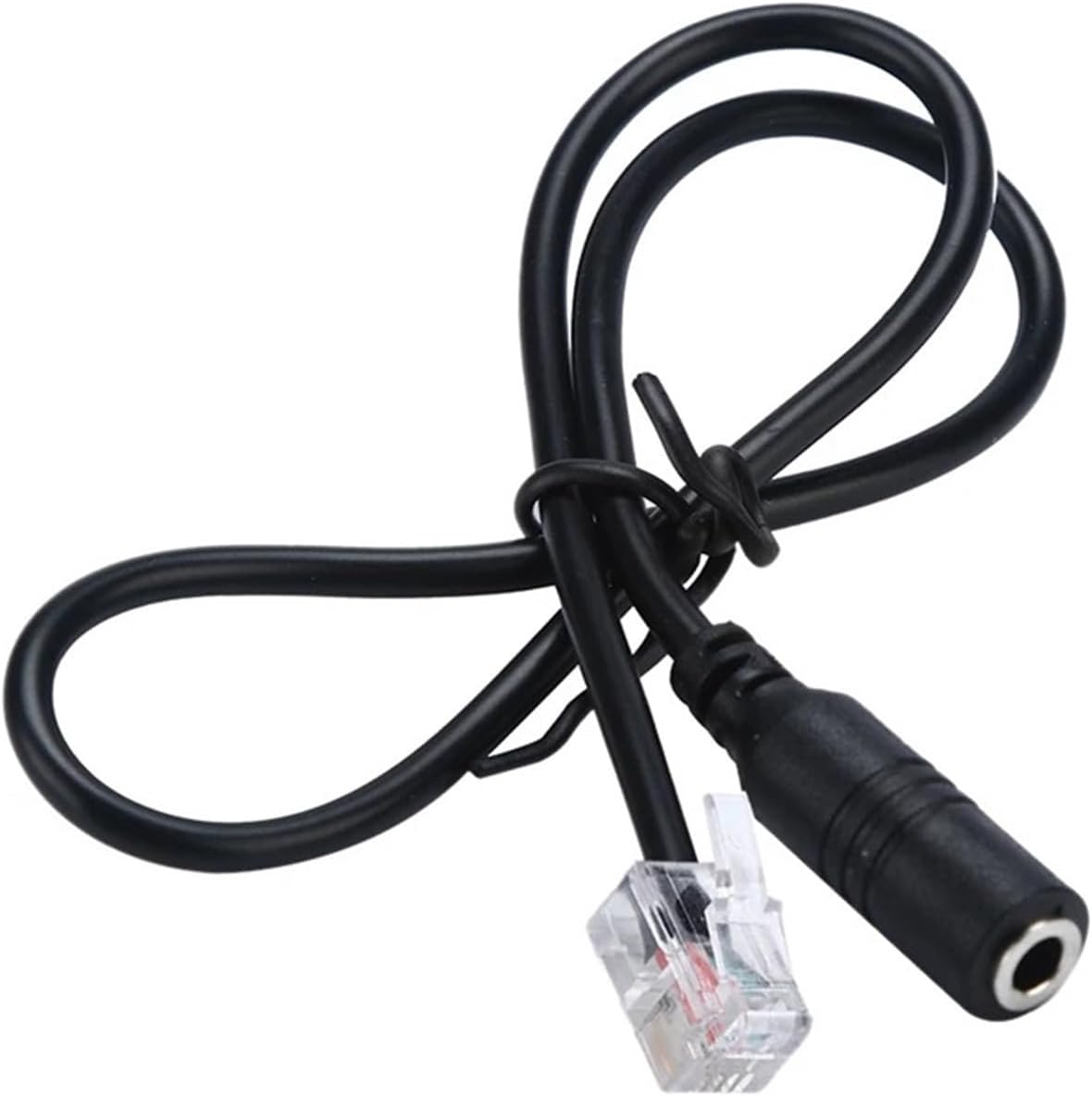 New Telephone Adapter RJ9 to 3.5mm Male to Female Aux Cable p/Lug Converter Compatible with The Computer MIC PC Headset Earphone Connector