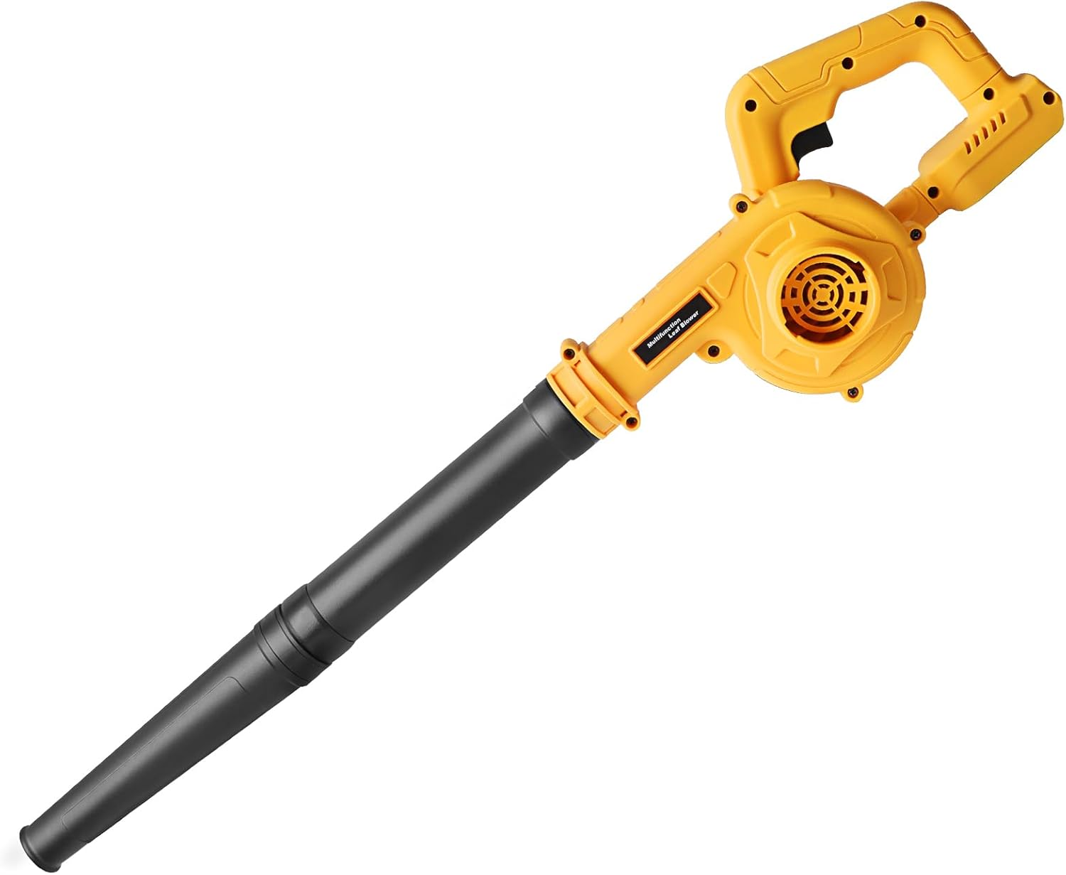 Powarobor Cordless Air Leaf Blower for Dewalt 18V Battery, Electric Jobsite Air Blower Powerful for Garden Lawn Care Leaf Snow Blowing,Car Computer Dust Cleaner (Tool Only,no Battery)
