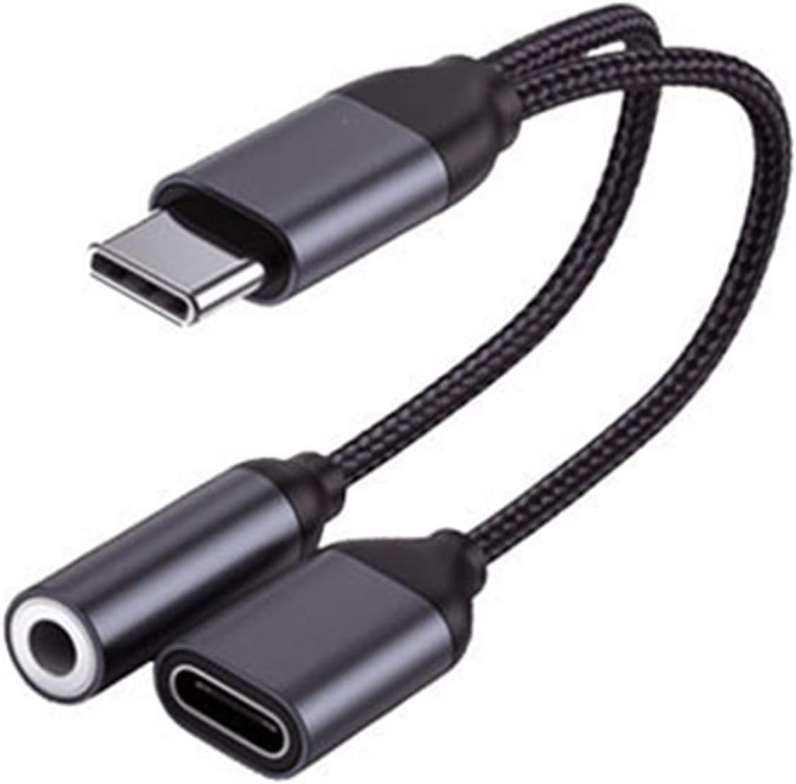 Audio Adapter, Adapter USB C to 3.5mm AUX Jack Aluminum Alloy Audio Headphone Cable for Music Headphones, Earbuds and Accessories