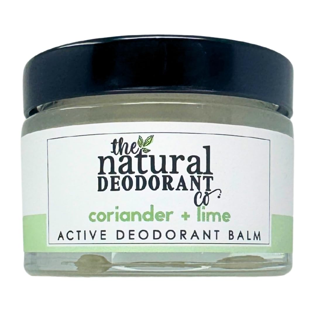 The Natural Deodorant Co, Active Deodorant Balm Coriander + Lime 55g
