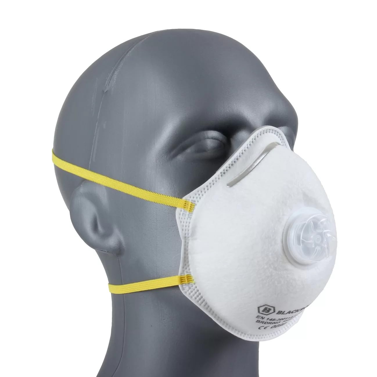 FFP2 Face Mask Pk 1 - Disposable Moulded Respirator - EN149 CE Certified