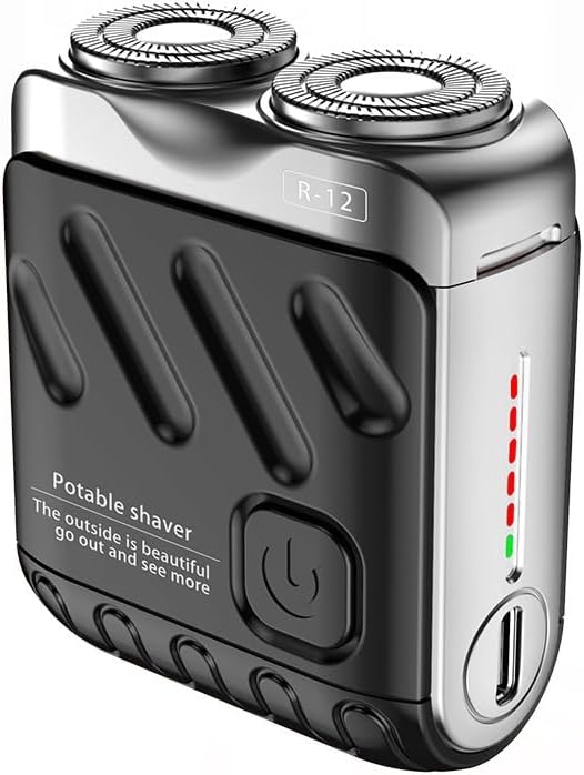 Mini Electric Shaver for Men - 2025 Portable Travel Shaver, Compact Suitcase Design, Waterproof & Lightweight Grooming Tool for Smooth Shaving