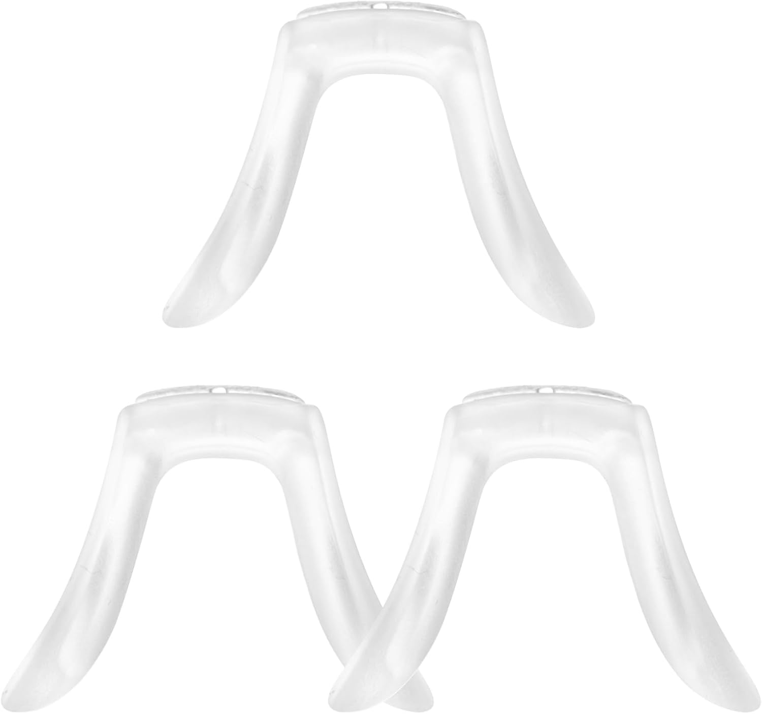 Mobestech 3 Pcs Silicone U Shaped Eyeglasses Pads Glasses Bridge Strap Bridge Anti Slip Pieces Plug-in Air Chamber for Eyeglasses