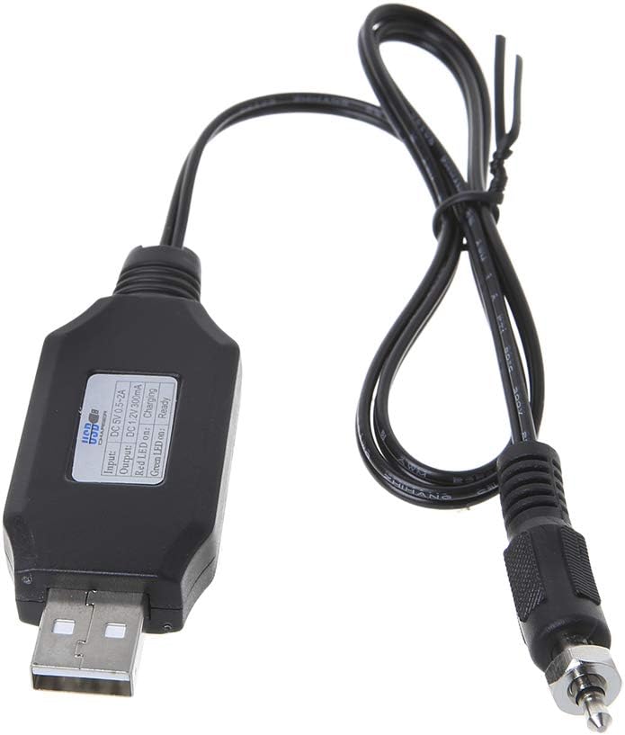 WOWOWO Glow Plug Starter Igniter Battery Charger Adapter Cable For RC Cars Toys