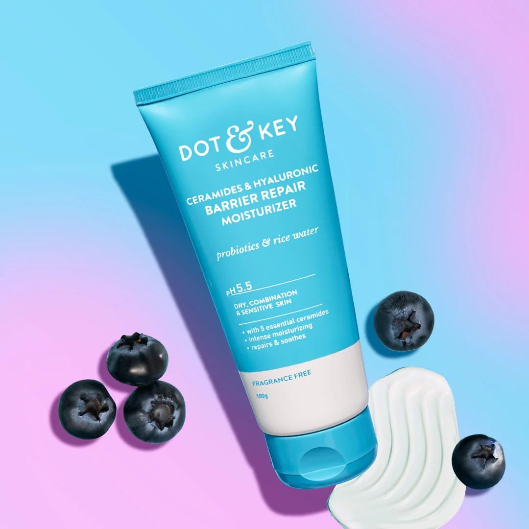 DOTT & KEEY Barrier Repair Face Cream, pH 5.5, with Ceramides and Hyaluronic Acid, 100g