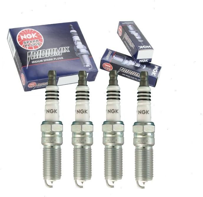 4 pc NGK Iridium IX Spark Plugs compatible with Ford Focus 2.0L 2.3L L4 2012-2018