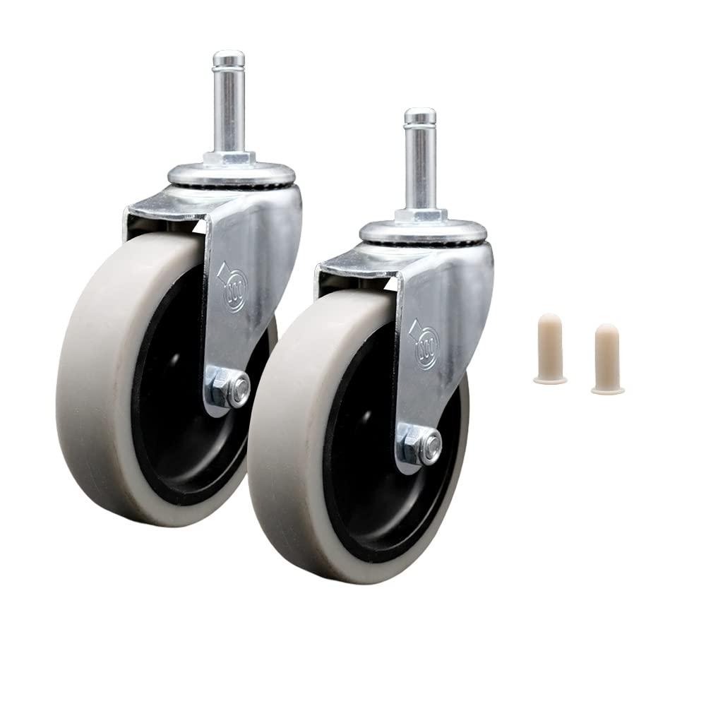 Service Caster Brand – Compatible with/Replacement for – Janitor Cleaning Carts – Fits Most Rubbermaid Janitorial Carts