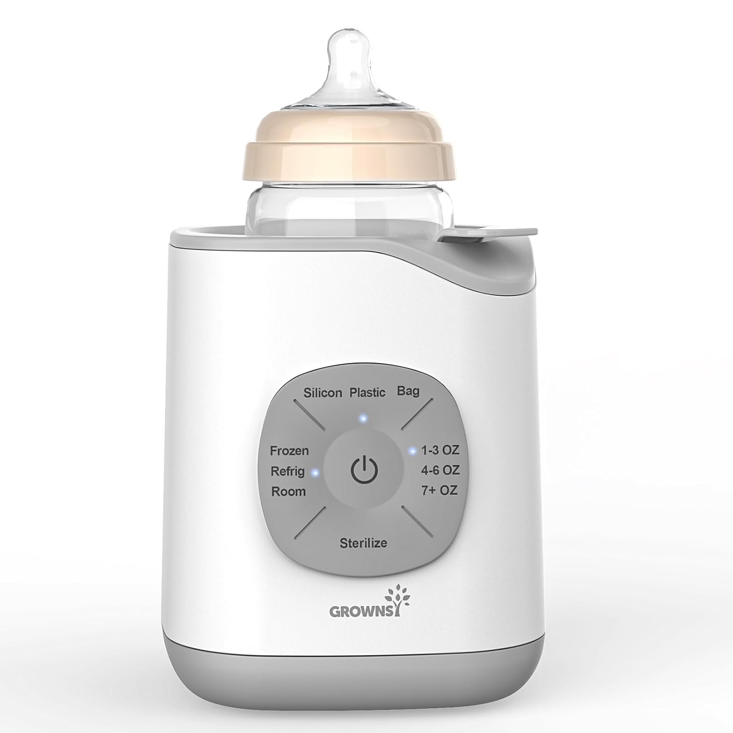 Grownsy Programmed Nutri-Locking Bottle Warmer for Breastmilk & Formula