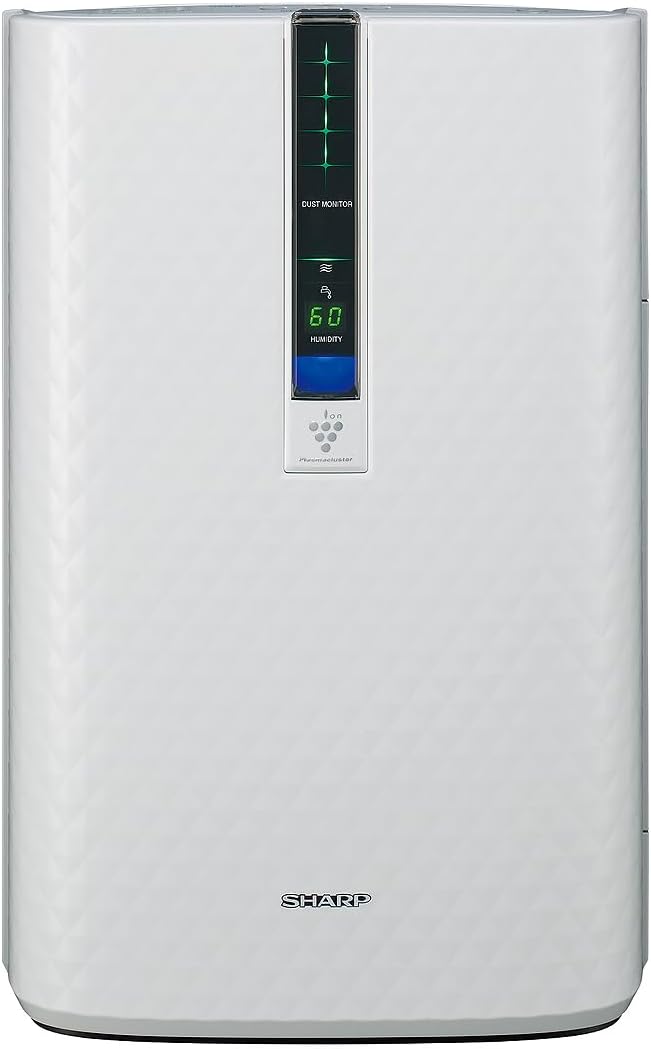 SHARP Air Purifier And Humidifier With Plasmacluster Ion Technology For Medium-Sized Rooms. Odor And True HEPA Filters For Dust, Smoke, Pollen, And Pet Dander May Last Up-To 5 years Each. KC850U