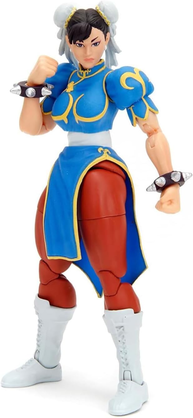 Street Fighter II 6" Chun Li Figure Action Figure, Toys for Kids and Adults