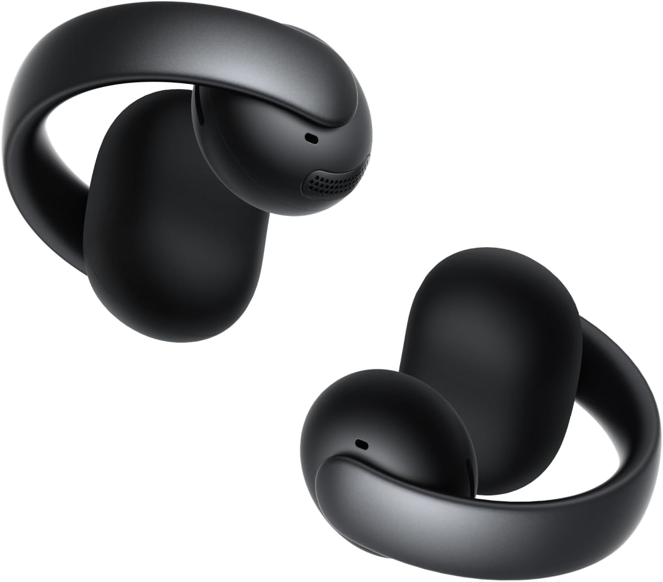 soundcore AeroClip by Anker, Open-Ear Earbuds, Clip-On Headphones, Adaptive Comfort, AI-Powered Clear Calls with 4 Mics, Secure Fit, 12 mm Drivers for Powerful Bass, Hi-Res Audio, Open-Ring Design
