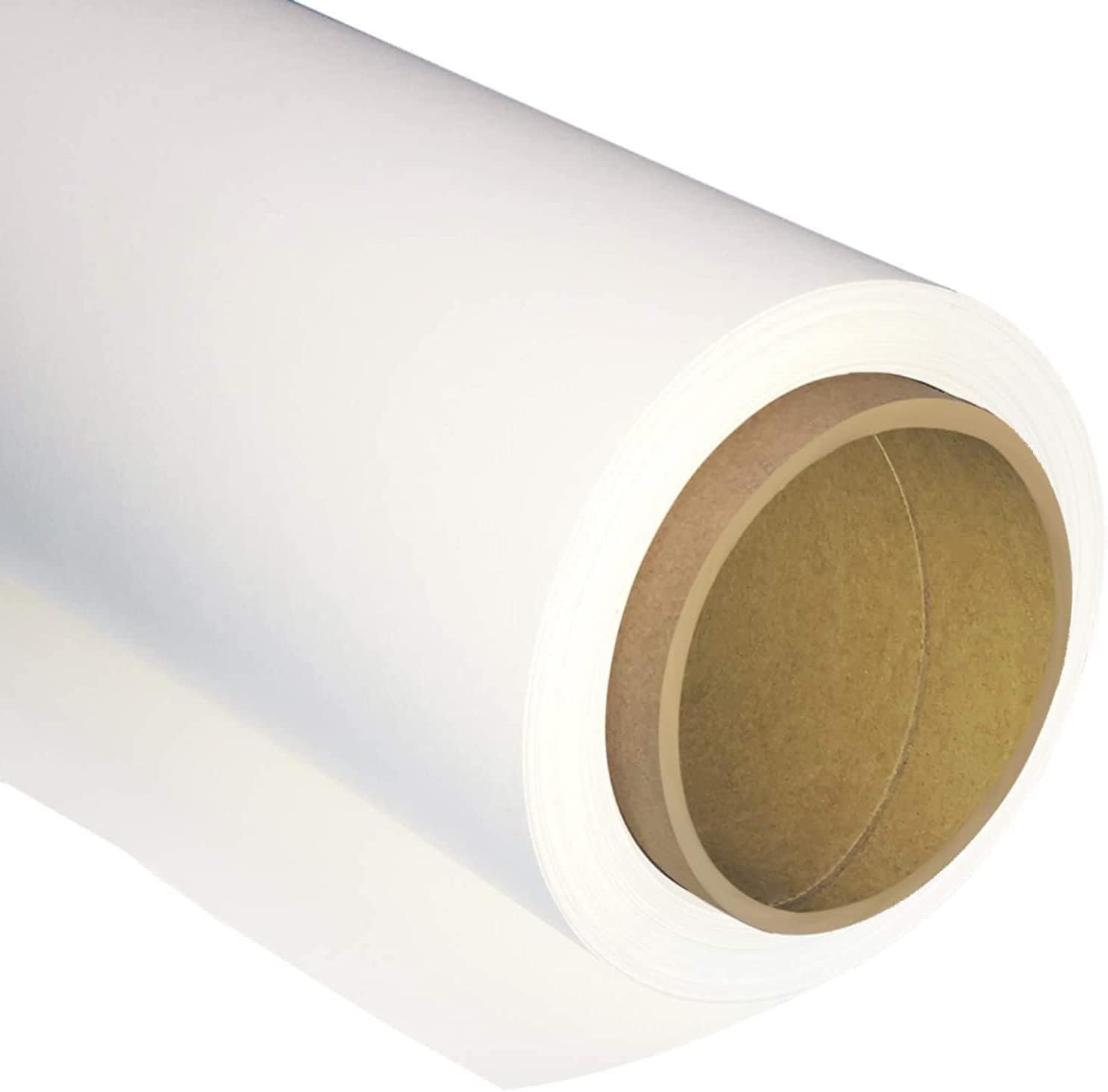 BOLLUMA Seamless Background Paper Backdrop 1.35x10m / 4.4x32.8ft, Arctic White, 93, Photo Studio Paper Roll for Portrait, Product, Pet, Family Photography Shooting, Video Filming