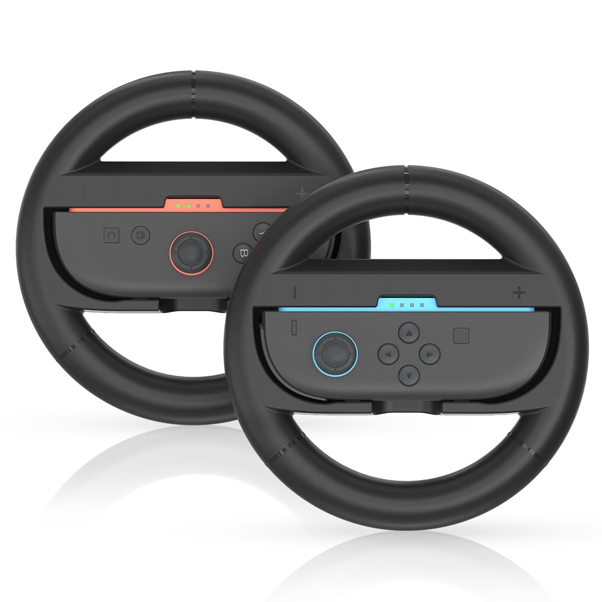 Switch Steering Wheel for Nintendo Switch 2,Mario Kart Racing Wheel for 2 Joy Cons Controller,2 Pack Nintendo Switch Steering Wheel Fit Mario Kart World/Mario Kart 8 Deluxe Switch Accessories(2025)