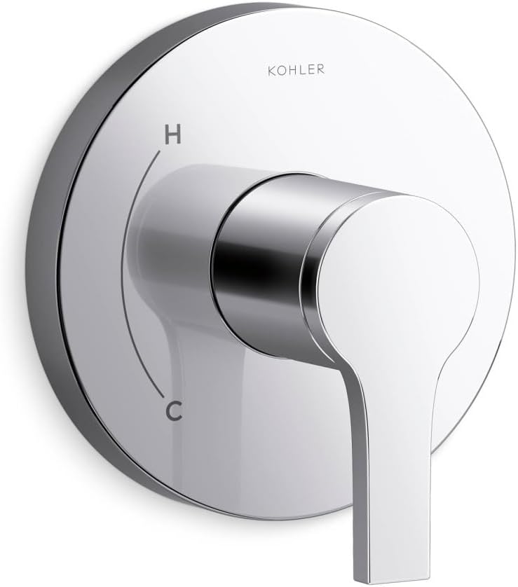 Kohler TS35320-4-CP, Elate Rite-Temp Valve Trim, Polished Chrome, Shiny Bathroom Valve, Easy Maintenance