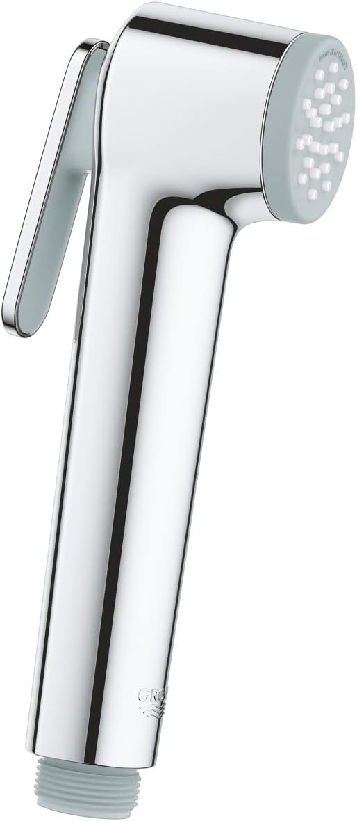 GROHE Tempesta-F Trigger Spray - Hand Shower with Trigger Control - Anti-Limescale System -Universal Mounting System - Fits All Standard Shower Hoses - Durable Sparkling Sheen - Chrome - 27512001