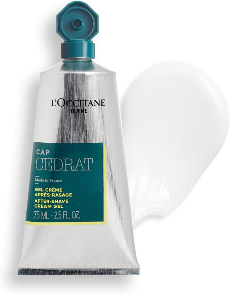 L'OCCITANE Homme Cap Cedrat After Shave Balm 75ml | Fresh & Invigorating Scent | Vegan & 97% Readily Biodegradable | Luxury & Clean Men's Beauty Grooming for All Skin Type