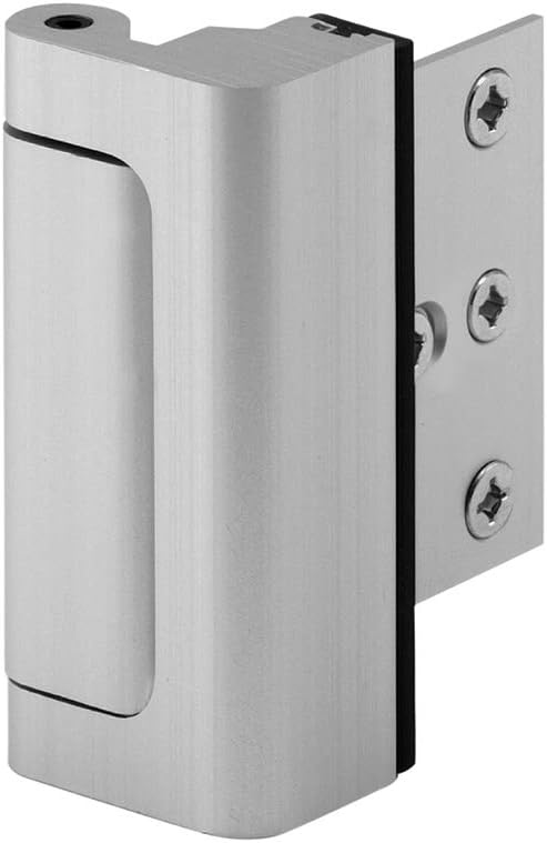 Prime-Line U 10827 Door Reinforcement Lock, Satin Nickel, 7.62 cm