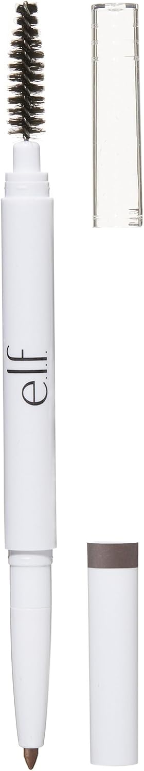 e.l.f. Instant Lift Brow Pencil, Dual-Sided, Precise, Fine Tip, Shapes, Defines, Fills Brows, Contours, Combs, Tames, Natural Brown, 0.18 g (Pack of 1)