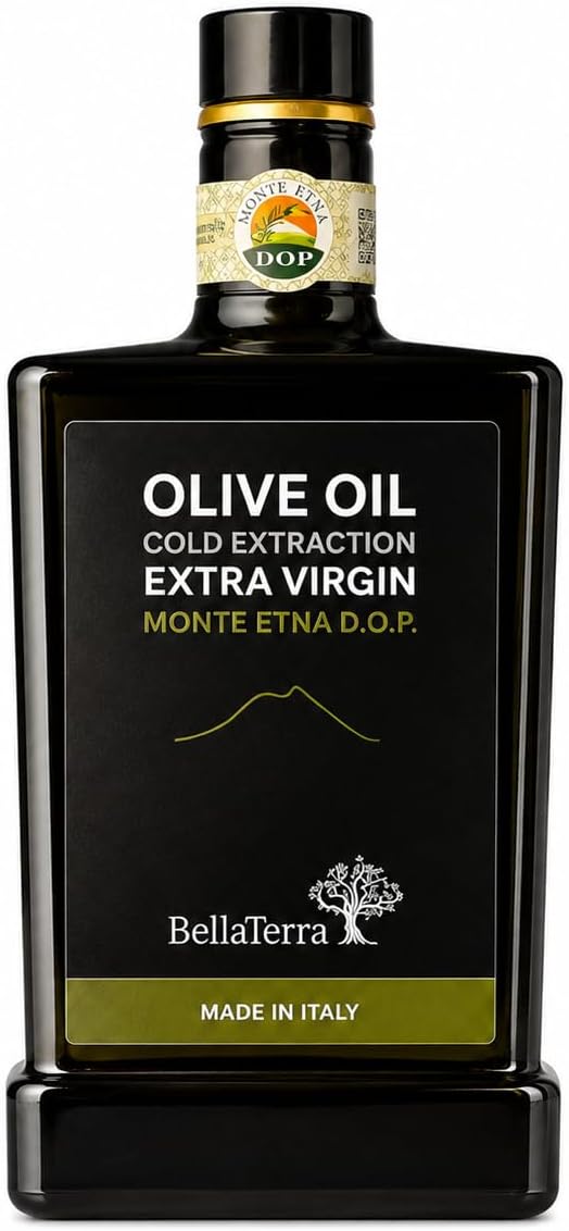 BellaTerra Volcanic High Polyphenol Extra Virgin Olive Oil Mount Etna 500ml