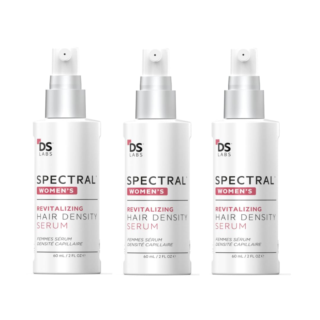 DS Labs Spectral Women’s Hair Density Serum (formerly Spectral.CSF), 60mL - Lightweight Leave-In for Fuller, Thicker Looking Hair, Fast Absorbing, Non-Greasy, For All Hair Types (Pack of 3)