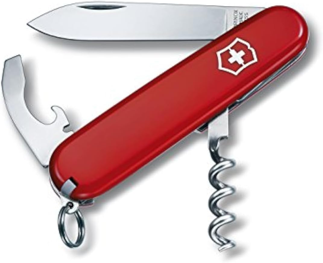 Victorinox, Waiter, Swiss Army Pocket Knife, Medium, Multi Tool, Camping, 9 Functions, Blade, Bottle opener, Can opener