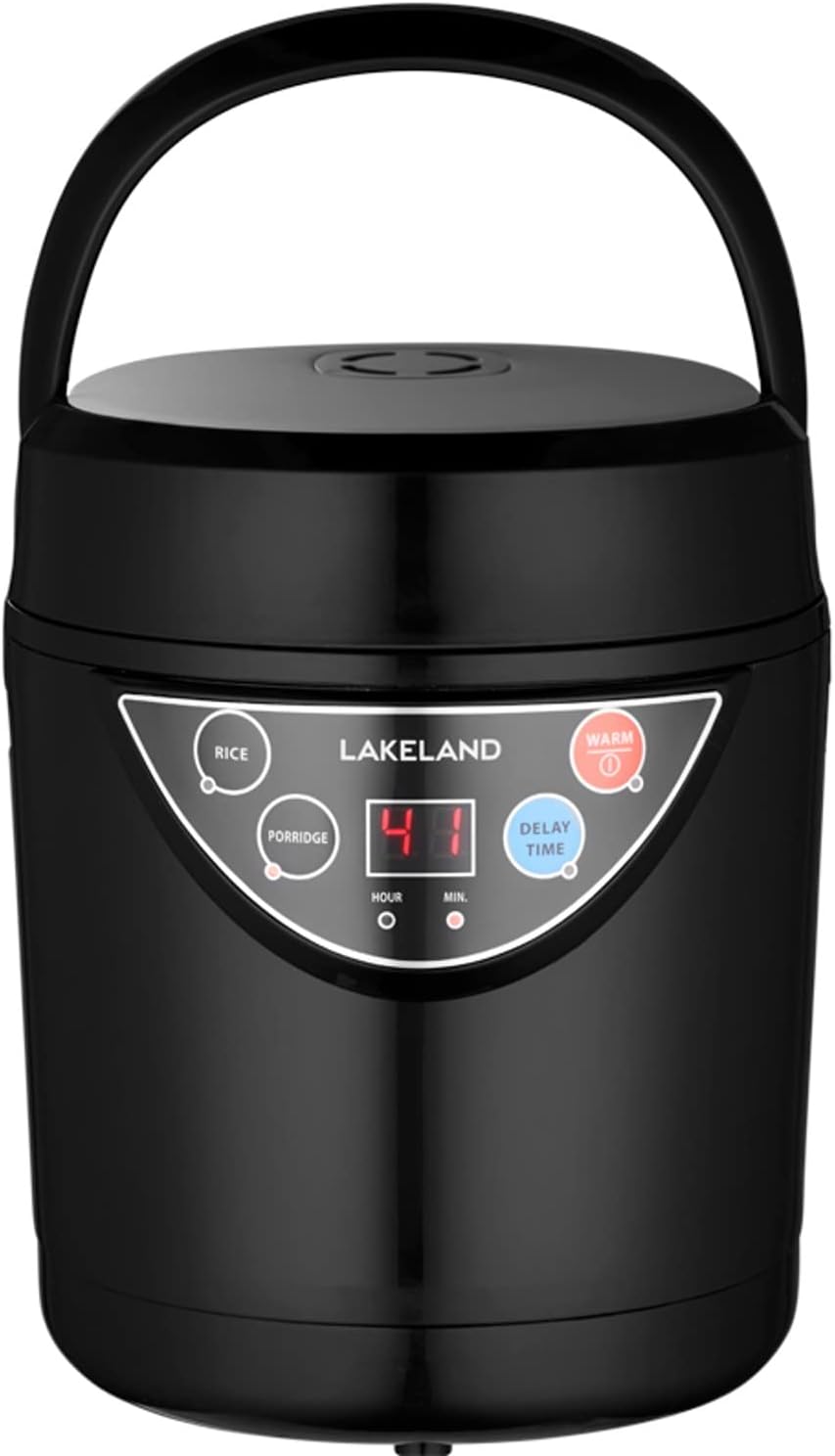 Lakeland 2 Portion Mini Electric Rice Cooker – 500ml Non-Stick Pan White Or Brown Rice & Porridge