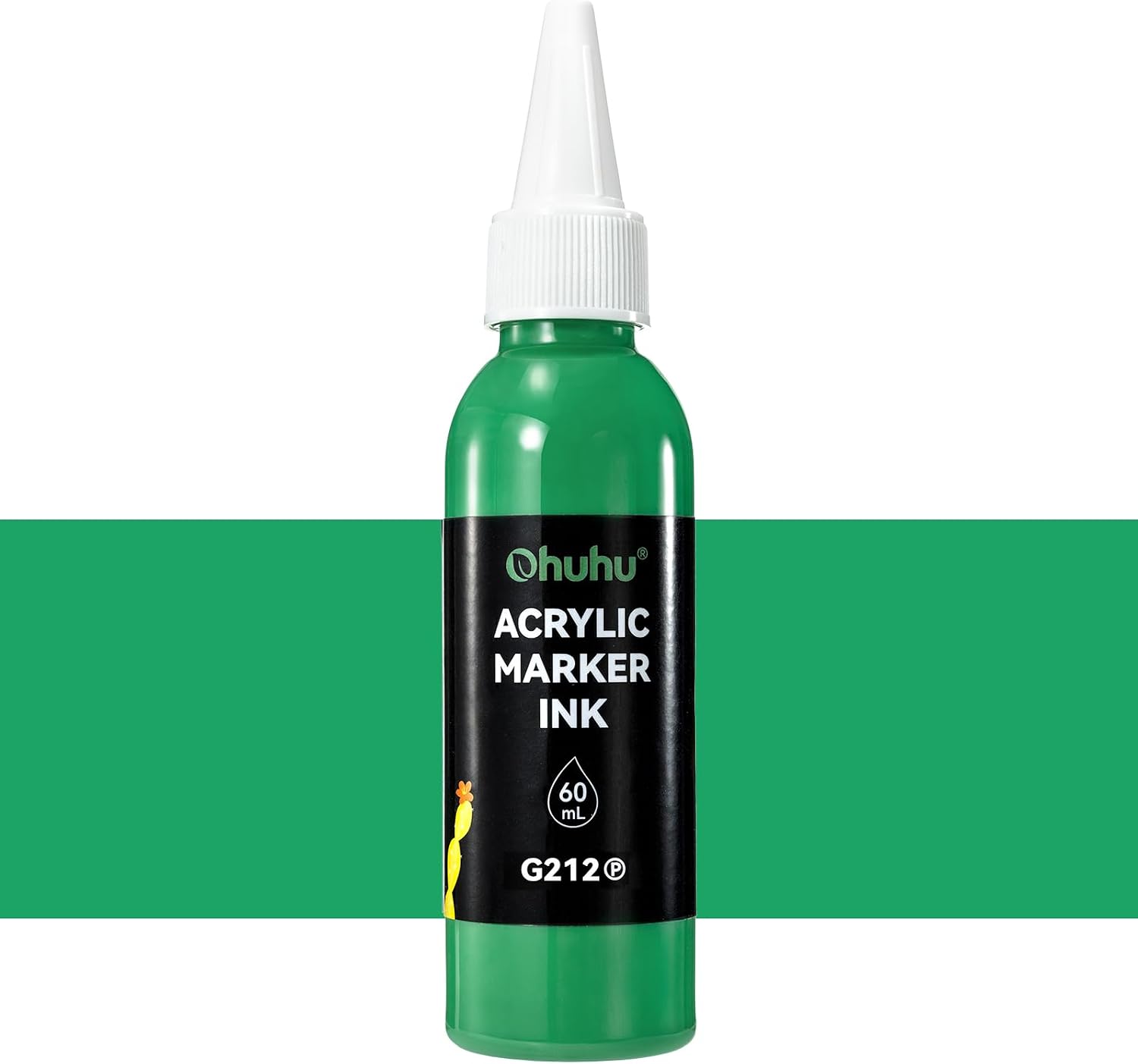 Ohuhu Acrylic Refill Ink for Markers, 51 Colors 60ml Large Capacity, High Opacity & Strong Adhesion Acrylic Paint Refills for Hanauma & Mauna Kea Series-G212