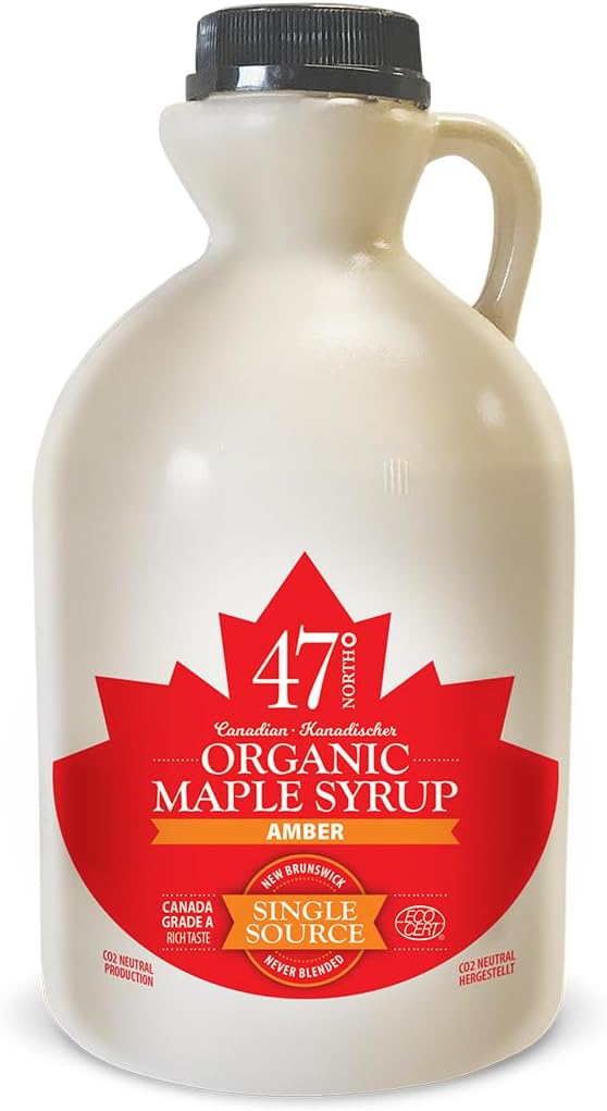 47° North Single Source Canadian Organic Maple Syrup Grade A Amber Rich 1x 1000ml