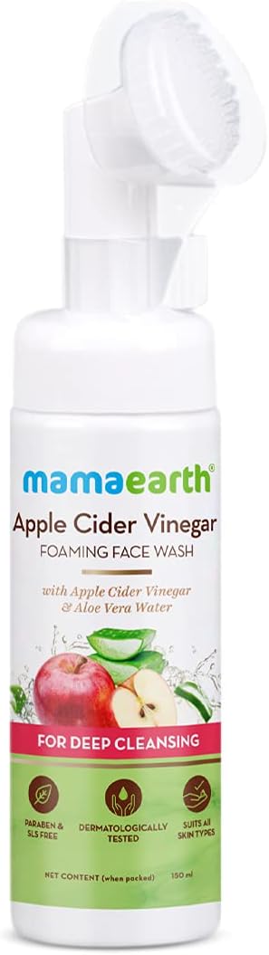 Mamaearth Apple Cider Vinegar Foaming Face Wash, 150ml