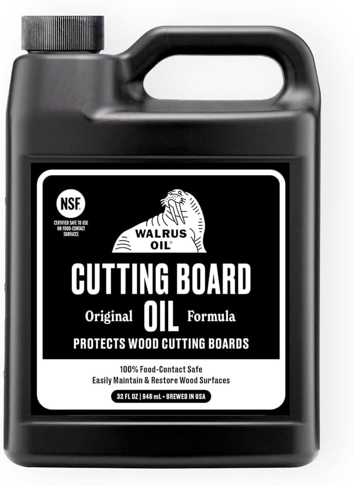 WALRUS OIL - Cutting Board Oil and Wood Butcher Block Oil, 32 oz Jug, Food-Safe