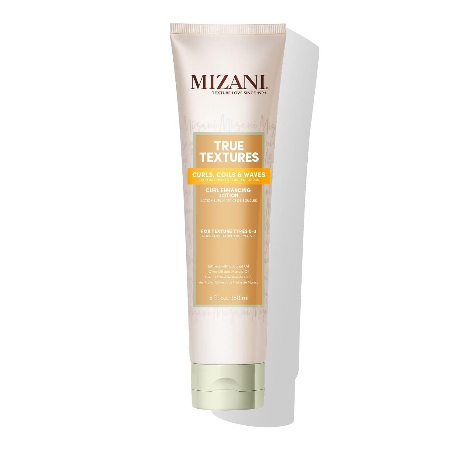 Mizani True Textures Curl Enhancing Leave In Conditioner - Moisturizing Curl Cream, Smooths and Adds Hair Shine, With Coconut Oil, For Natural & Curly Hair