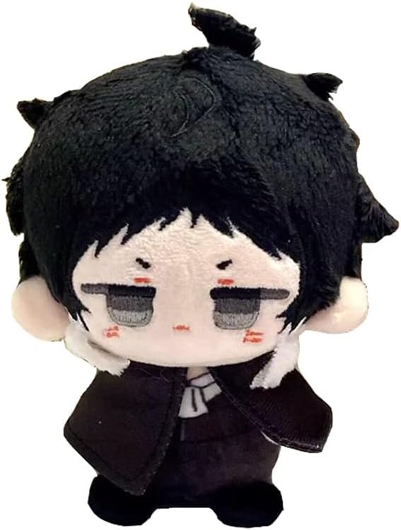 Anime Plush Doll Dazai Osamu Nakahara Chuuya Edogawa Rampo Mini Pendant Keychain Cute Toy Kids Gift(Ryunosuke Akutagawa )