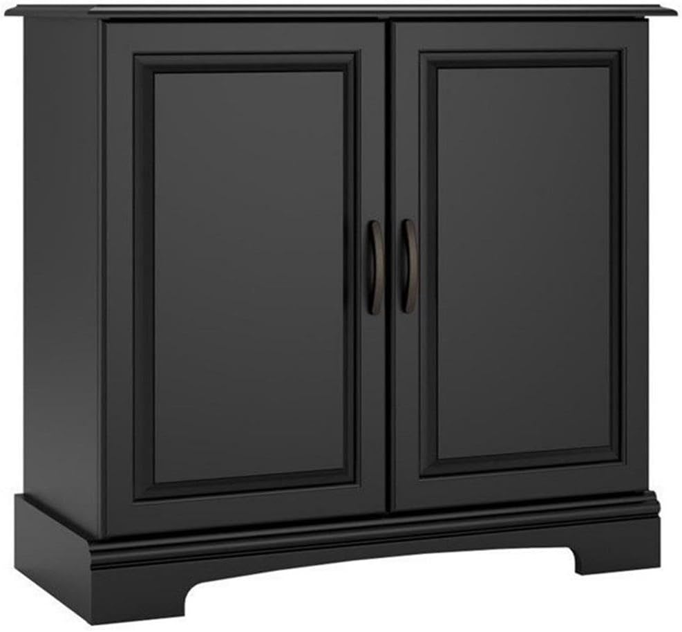 Ollie & Hutch Harbor 29 - 37 Gallon Aquarium Stand in Black | Modern Fish Tank Stand with Storage Shelves | Fits up to 37 Gallon Tanks | Flipper Collection | Ideal for Fresh or Saltwater Aquariums