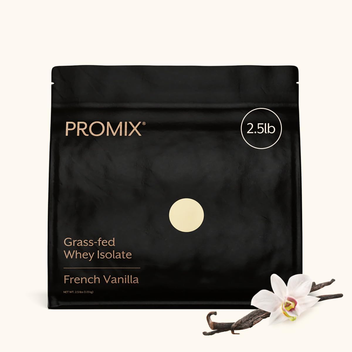 ProMix Nutrition Whey Isolate Powder, Vanilla - 2.5 Pound | Grass-Fed Whey Protein Isolate Powder for Low-Carb Post-Workout Muscle Recovery, Lean Growth & Performance