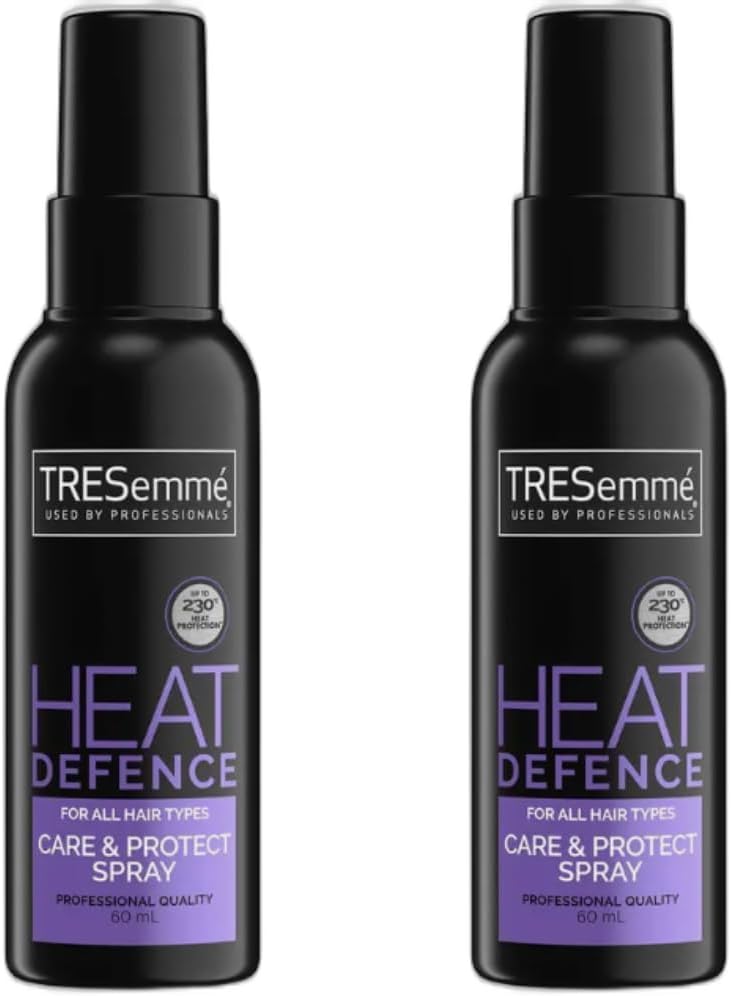 Tresemme Heat Defence Care & Protect Spray 60ml – Twin Pack | Travel Size | Protects Against Heat Damage | For Smooth, Healthy-Looking Hair