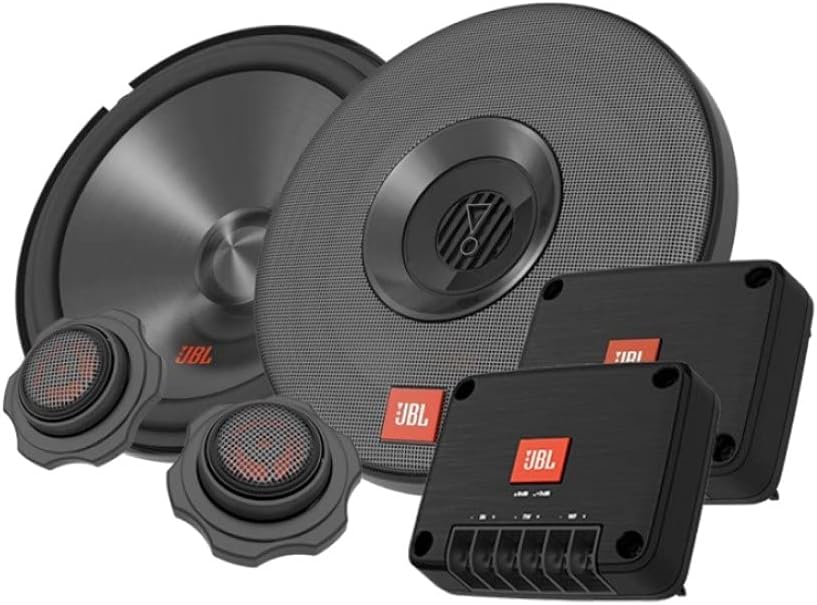 JBL Club 602CTP 2-Way Car audio System - 210 Watt Component Car Speaker Set with 165mm Woofers, Tweeters and Crossovers