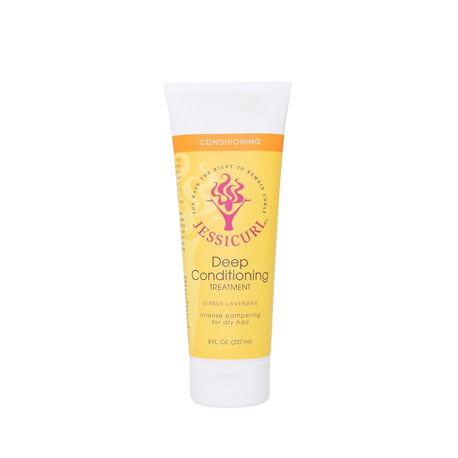 Jessicurl, Deep Conditioning Treatment, Citrus Lavender, 8 Fl oz. Deep Conditioner for Dry Damaged Hair, great Anti Frizz Hair Mask and Leave in Conditioner for Curly Hair