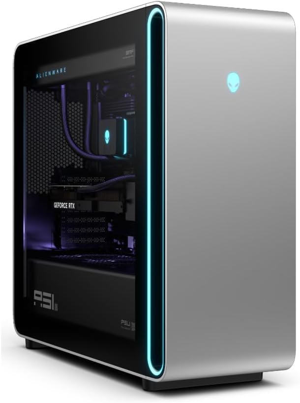 2025 Newest Alien.Ware Area-51 Gaming Desktop 24-Core Ultra 9 285K 64GB DDR5 XMP 4TB SSD GeForce RTX 5090 32GB GDDR7 WiFi 7 Ethernet Win 11Home 1500W PSU, 360mm Liquid Cooling 【Tempered Glass Door】
