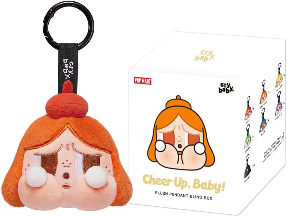 POP MART CRYBABY CHEER UP, BABY! SERIES-Plush Doll Series 1Box 2.5 inches Action Figure Art Articulated Character Premium Design Gifts for Fan-Favorite Collectible Toy