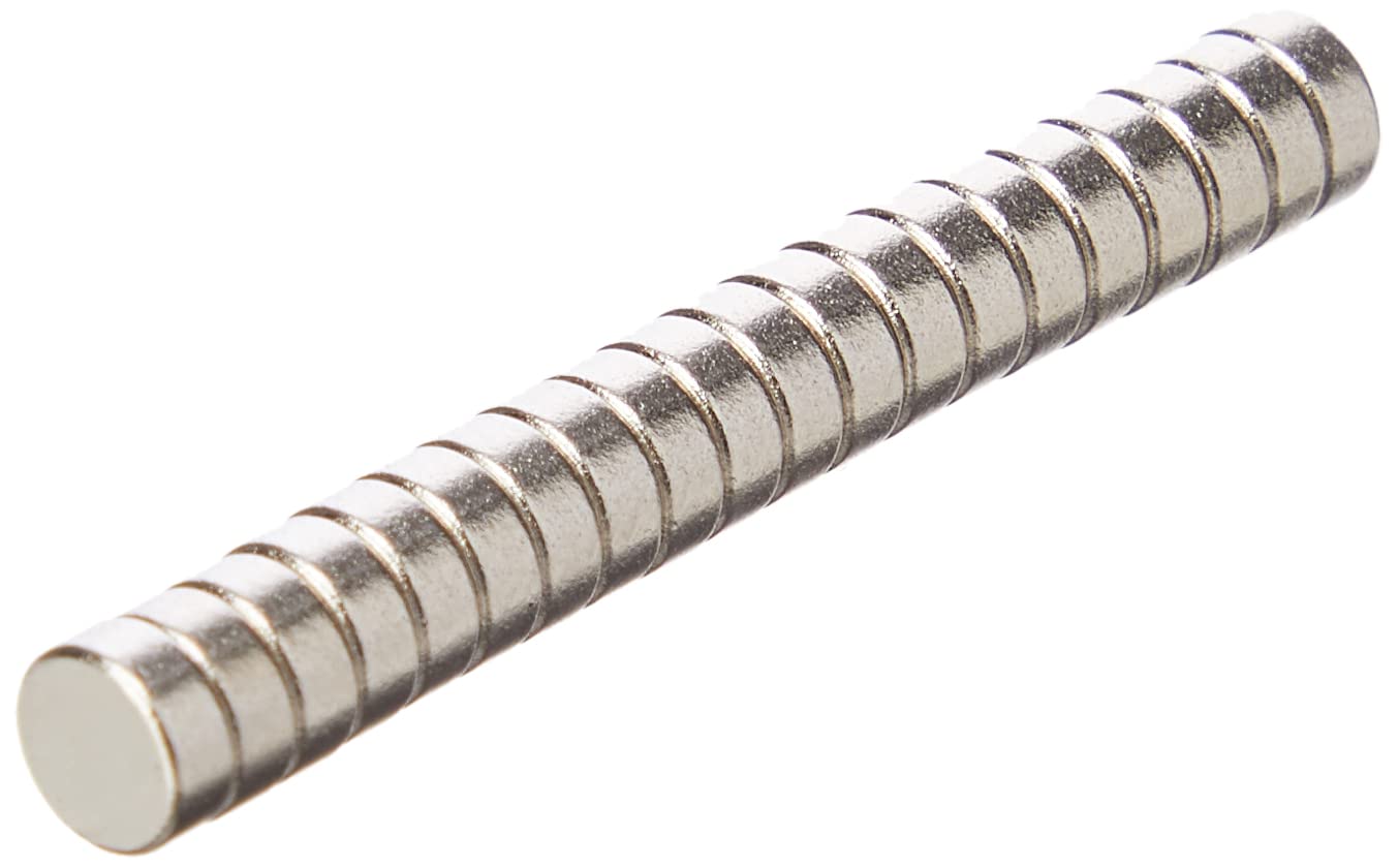 Samarium Cobalt Magnet for Motors, Electric Motors, Turbo Machinery and Sensors - 5mm dia x 2mm thick - 0.33kg Pull - Pack of 20