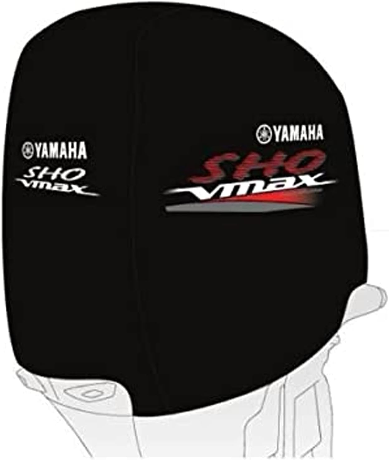 Yamaha New OEM, Heavy Duty Polyester Non-Vented Motor Cover, MAR-MTRCV-15-S1