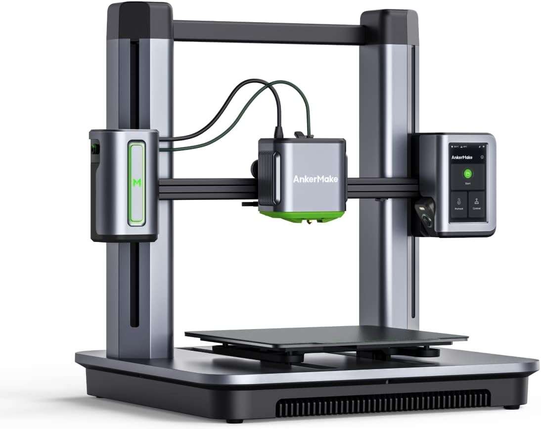 AnkerMake M5 3D Printer, High-Speed, Speed Upgraded to 500 mm/s, Fast Mode, Smooth Detail, Easy to Use for Beginners, Error Detection with AI Camera, Auto-Leveling, Integrated Die-Cast Aluminum Alloy