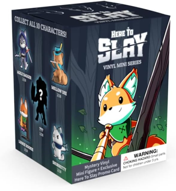 TeeTurtle Unstable Games - Here to Slay: Vinyl Mini Series Blind Box - Includes mystery vinyl figure toy and exclusive holographic promo card
