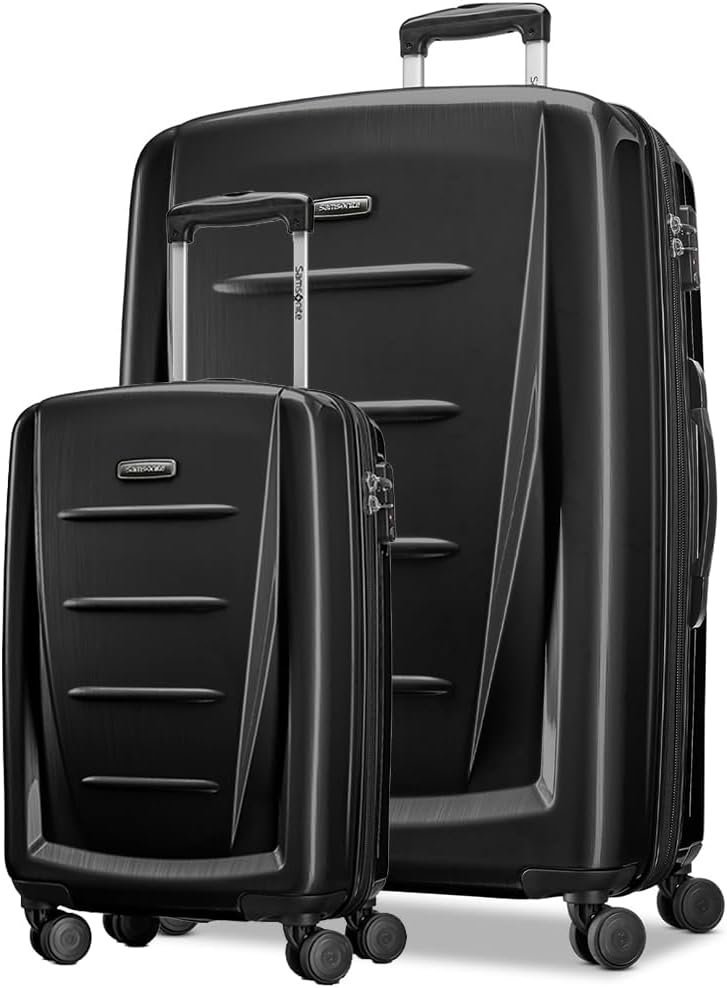 Samsonite Winfield 2 Hardside Expandable Luggage with Spinner Wheels, Brushed Anthracite, 2-Piece Set (20/28)