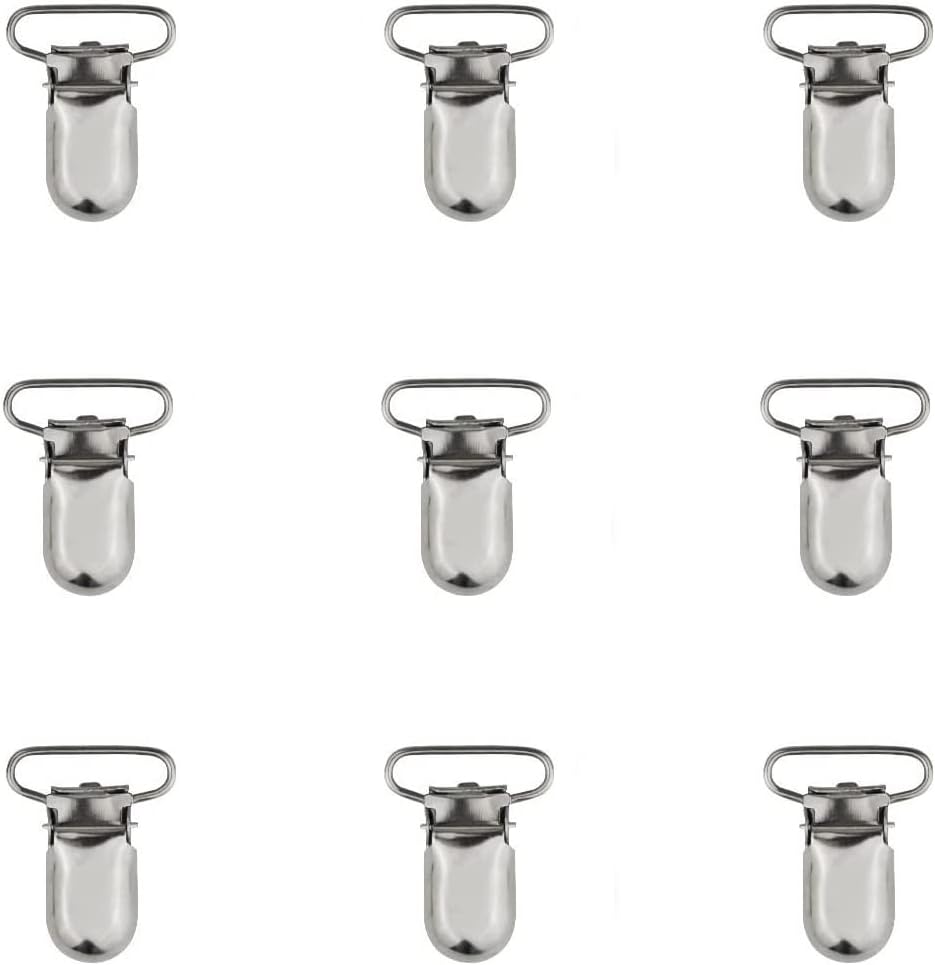 9pcs Metal Suspender Clips